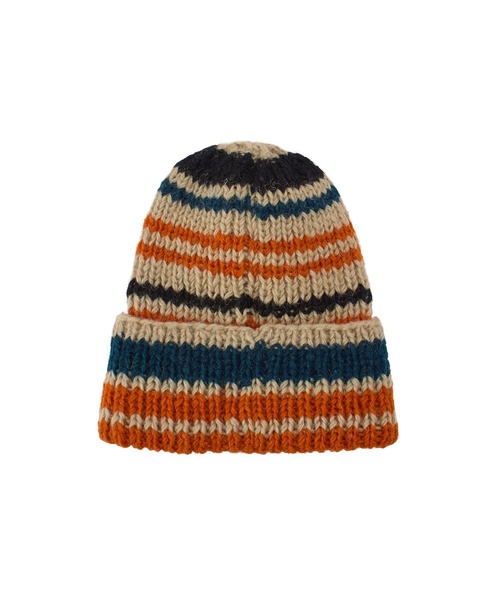 ROSE BUD（ローズバッド）の「(HAVE A GRATEFUL DAY)WATCH CAP（ニットキャップ/ビーニー・レディース・オレンジ/グレー・ONE SIZE）」の8枚目の写真