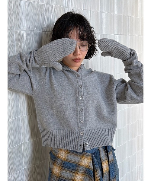 セール】MITTENS KNIT HOODIE（ニット/セーター）｜ELCHELE