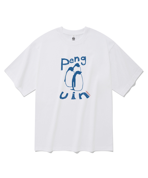 RADINEO(ラディネオ)の「ペンギン 半袖Tシャツ ホワイト(Tシャツ/カットソー・メンズ・その他・SMALL/MEDIUM/LARGE/X-LARGE)」の1枚目の写真