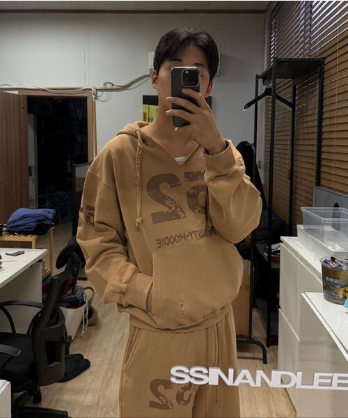 SSIN AND LEE(シンアンドリー)の「(ユニセックス) ラスティコットンスウェットパンツベージュ(スウェットパンツ・メンズ・その他・SMALL/MEDIUM/LARGE)」の16枚目の写真