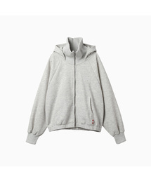 Waffle Mink Daily Hooded Zip Up_Oatmeal