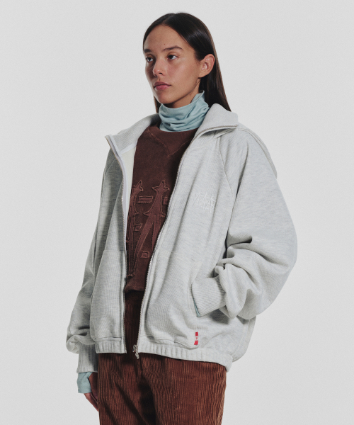 MENASOO(ミナス)の「Waffle Mink Daily Hooded Zip Up_Oatmeal(パーカー・レディース・オートミール・F)」の2枚目の写真