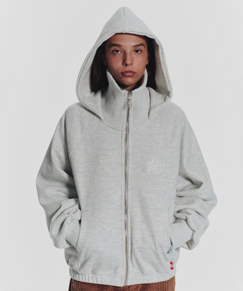 MENASOO(ミナス)の「Waffle Mink Daily Hooded Zip Up_Oatmeal(パーカー・レディース・オートミール・F)」の6枚目の写真