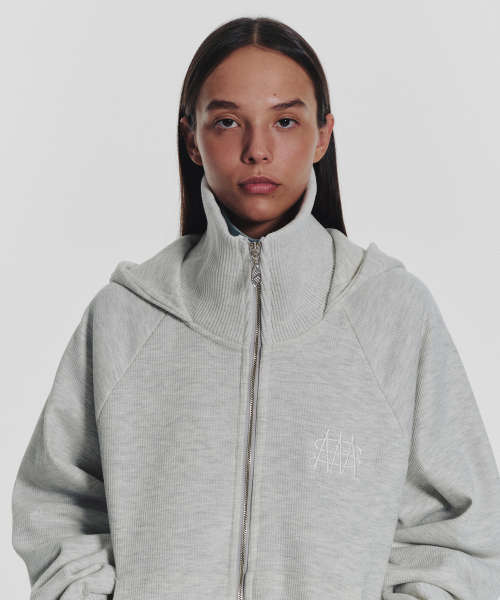 MENASOO(ミナス)の「Waffle Mink Daily Hooded Zip Up_Oatmeal(パーカー・レディース・オートミール・F)」の8枚目の写真