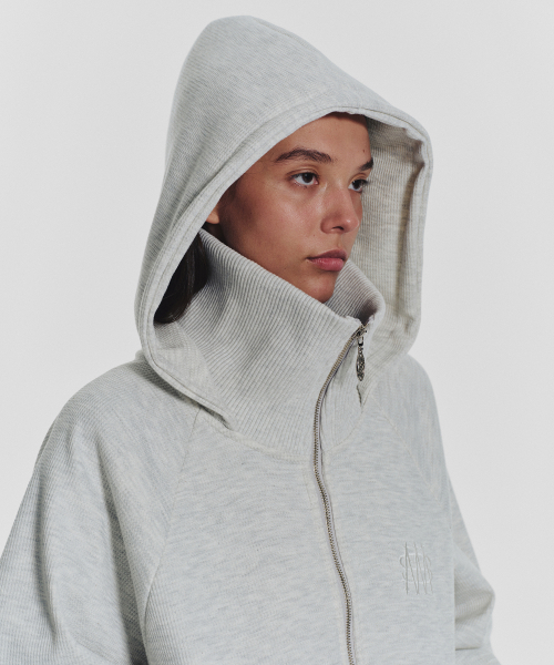 MENASOO(ミナス)の「Waffle Mink Daily Hooded Zip Up_Oatmeal(パーカー・レディース・オートミール・F)」の9枚目の写真
