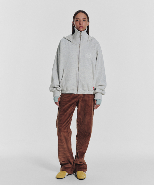 MENASOO(ミナス)の「Waffle Mink Daily Hooded Zip Up_Oatmeal(パーカー・レディース・オートミール・F)」の16枚目の写真