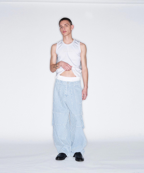 FROM ARLES(フロムアルル)の「90Sヴィンテージスリーブレス / ホワイト(Tシャツ/カットソー・メンズ・ホワイト・MEDIUM/LARGE)」の6枚目の写真