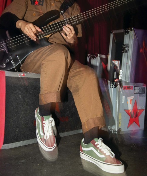 VANS(バンズ)の「PREMIUM オールドスクール / LX Old Skool BROWN/GREEN VN000D56BGS1(スニーカー・メンズ・カーキブラウン・9.5/11/11.5/5/7.5/8/8.5/9/10)」の7枚目の写真