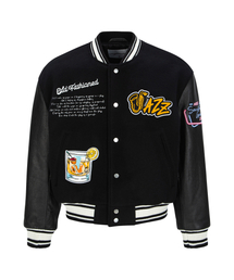 UNGIMMICK（アンジミック）の「LEATHER SLEEVE WOOL VARSITY JACKET (BLACK)（スタジャン）」