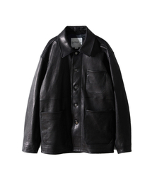 Arcadia Leather Work Jacket Black