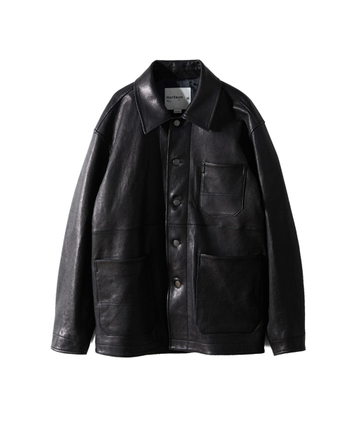 HORLISUN(ホーリーサン)の「Arcadia Leather Work Jacket Black(ライダースジャケット・メンズ・その他・MEDIUM/LARGE/SMALL)」の1枚目の写真