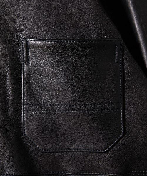 HORLISUN(ホーリーサン)の「Arcadia Leather Work Jacket Black(ライダースジャケット・メンズ・その他・MEDIUM/LARGE/SMALL)」の7枚目の写真