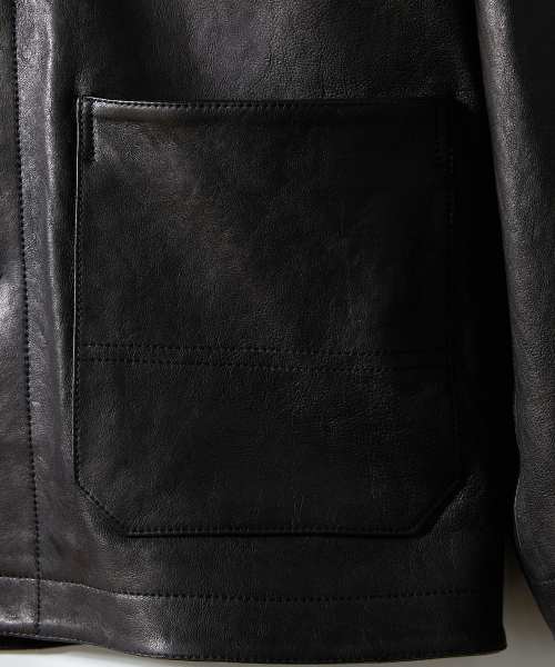 HORLISUN(ホーリーサン)の「Arcadia Leather Work Jacket Black(ライダースジャケット・メンズ・その他・MEDIUM/LARGE/SMALL)」の8枚目の写真
