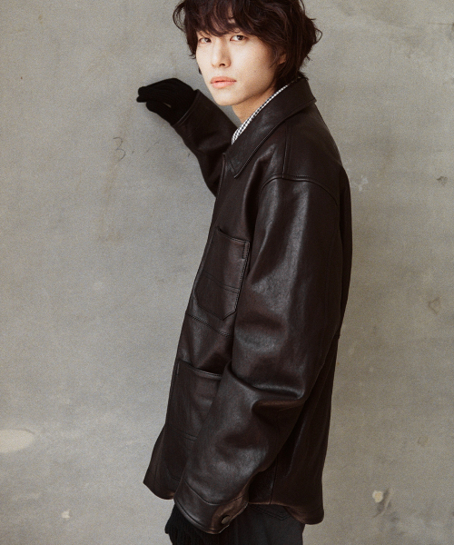HORLISUN(ホーリーサン)の「Arcadia Leather Work Jacket Black(ライダースジャケット・メンズ・その他・MEDIUM/LARGE/SMALL)」の4枚目の写真