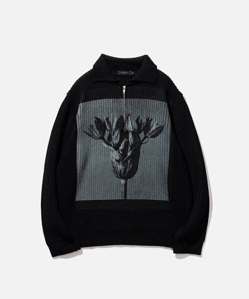 VASTIC（バスティック）の「デジタルプリントハーフジップニット_ブラック（ニット/セーター・メンズ・その他・LARGE/MEDIUM/X-LARGE）」の2枚目の写真