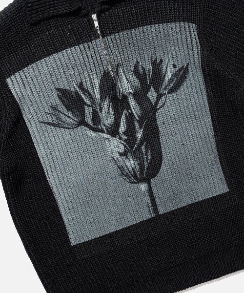 VASTIC（バスティック）の「デジタルプリントハーフジップニット_ブラック（ニット/セーター・メンズ・その他・LARGE/MEDIUM/X-LARGE）」の6枚目の写真