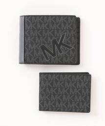 MICHAEL KORS | COOPER ビルフォールド ウォレット ウィズ パスケース - MKシグネチャー(札入れ/マネークリップ)
