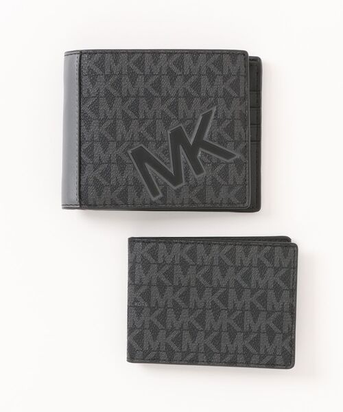 MICHAEL KORS(マイケルコース)の「COOPER ビルフォールド ウォレット ウィズ パスケース - MKシグネチャー(札入れ/マネークリップ・メンズ・ガンメタ・FREE)」の1枚目の写真