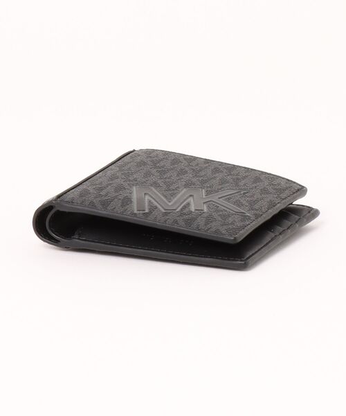 MICHAEL KORS(マイケルコース)の「COOPER ビルフォールド ウォレット ウィズ パスケース - MKシグネチャー(札入れ/マネークリップ・メンズ・ガンメタ・FREE)」の3枚目の写真
