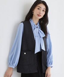 THE SHOP TK  | 【フォーマルにもカジュアルにも】ツイードジレ(ベスト)