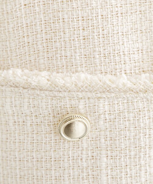 THE SHOP TK （ザ ショップ ティーケー ）の「【フォーマルにもカジュアルにも】ツイードジレ（ベスト・レディース・アイボリー/ネイビー/ブラック系3・12/13）」の9枚目の写真