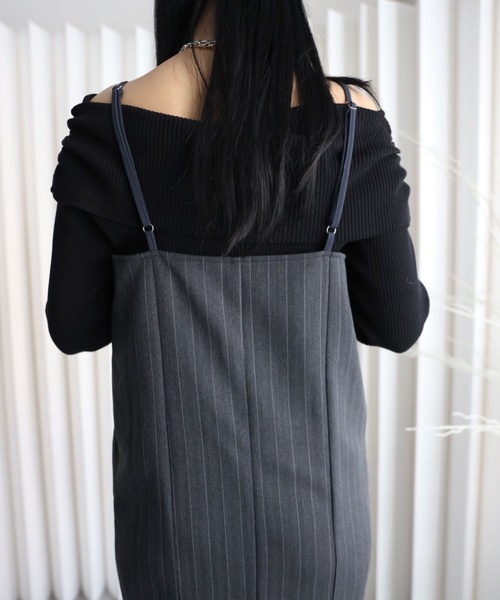 YENNA（イェンナ）の「【ストライプマーメイドワンピース】卒業式/入学式/オケージョンワンピース（ワンピース・レディース・ベージュ/グレイッシュベージュ/チャコールグレー・FREE）」の19枚目の写真