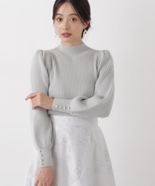 PROPORTION BODY DRESSING（プロポーションボディドレッシング）の「ハイネックボリュームスリーブニット / 1216170008（ニット/セーター・レディース・イエロー/ライトグリーン/ホワイト系その他・MEDIUM/SMALL）」の3枚目の写真