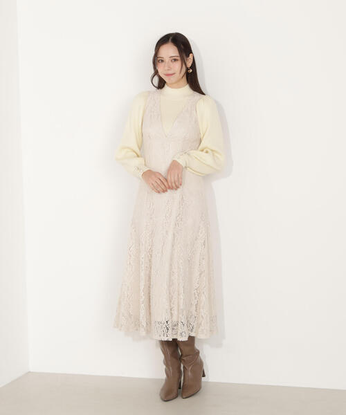 PROPORTION BODY DRESSING（プロポーションボディドレッシング）の「ハイネックボリュームスリーブニット / 1216170008（ニット/セーター・レディース・イエロー/ライトグリーン/ホワイト系その他・MEDIUM/SMALL）」の8枚目の写真