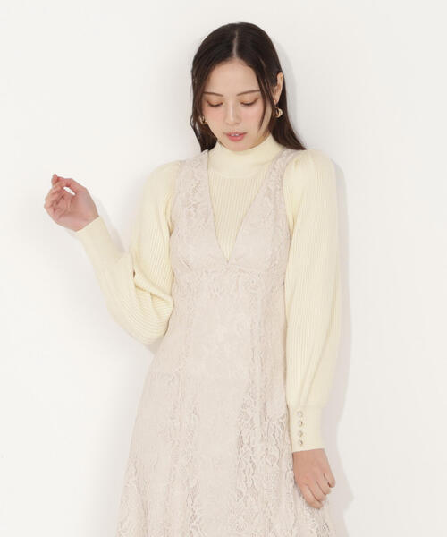 PROPORTION BODY DRESSING（プロポーションボディドレッシング）の「ハイネックボリュームスリーブニット / 1216170008（ニット/セーター・レディース・イエロー/ライトグリーン/ホワイト系その他・MEDIUM/SMALL）」の10枚目の写真