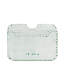 PLEATICA（プリティカ）の「Plitica Card Wallet White Green / Italian Vegetable Leather（札入れ/マネークリップ）」