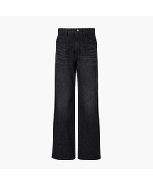 KUME（クメ）の「Men Straight Fit Washed Denim Pants, Black（デニムパンツ）」