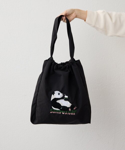 撥水/A4サイズ対応》sampo×earコラボ刺繍トートバッグ（トートバッグ