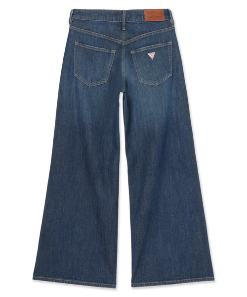 GUESS JEANS（ゲスジーンズ）の「GUESS JEANS G13 Lr Extrawide Front Yoke デニムパンツ ワイドジーンズ レディース（デニムパンツ・レディース・ダークインディゴブルー・27inch/26inch/24inch/25inch）」の4枚目の写真