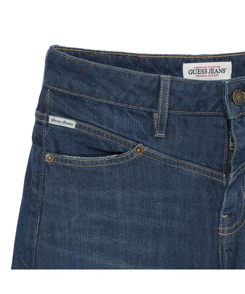GUESS JEANS（ゲスジーンズ）の「GUESS JEANS G13 Lr Extrawide Front Yoke デニムパンツ ワイドジーンズ レディース（デニムパンツ・レディース・ダークインディゴブルー・27inch/26inch/24inch/25inch）」の6枚目の写真