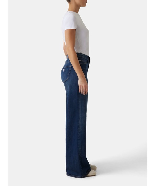 GUESS JEANS（ゲスジーンズ）の「GUESS JEANS G13 Lr Extrawide Front Yoke デニムパンツ ワイドジーンズ レディース（デニムパンツ・レディース・ダークインディゴブルー・27inch/26inch/24inch/25inch）」の2枚目の写真