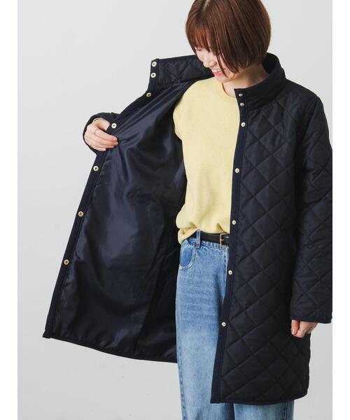 Lugnoncure（ルノンキュール）の「撥水フード取り外しスナップボタンキルトコート（その他アウター・レディース・ブラック/ネイビー・F）」の19枚目の写真