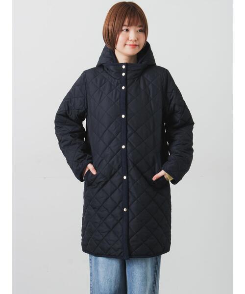Lugnoncure（ルノンキュール）の「撥水フード取り外しスナップボタンキルトコート（その他アウター・レディース・ブラック/ネイビー・F）」の13枚目の写真