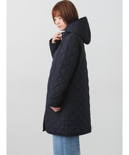 Lugnoncure（ルノンキュール）の「撥水フード取り外しスナップボタンキルトコート（その他アウター・レディース・ブラック/ネイビー・F）」の14枚目の写真