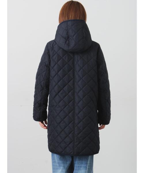 Lugnoncure（ルノンキュール）の「撥水フード取り外しスナップボタンキルトコート（その他アウター・レディース・ブラック/ネイビー・F）」の18枚目の写真