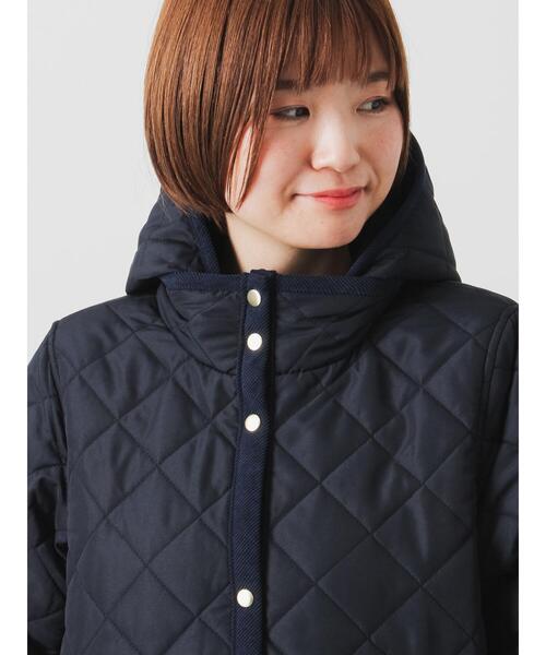 Lugnoncure（ルノンキュール）の「撥水フード取り外しスナップボタンキルトコート（その他アウター・レディース・ブラック/ネイビー・F）」の20枚目の写真