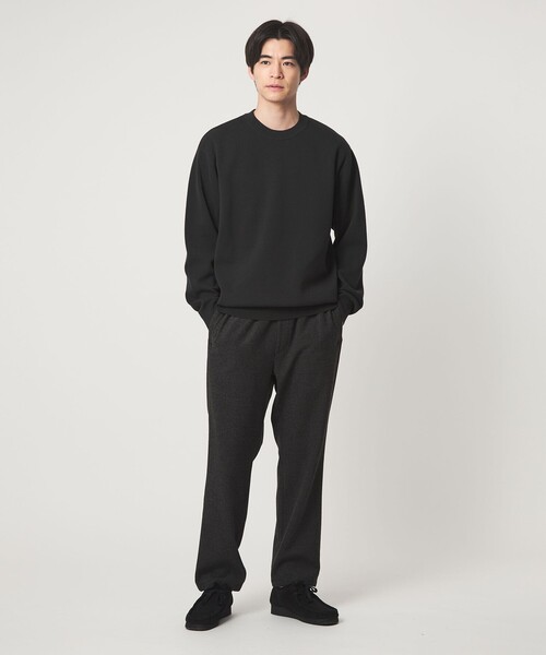 green label relaxing（グリーンレーベルリラクシング）の「コットン シルク ミラノリブ クルーネック ニット（ニット/セーター・メンズ・ライトピンク/ダークグレー/ライトグレー・S/L/M/XL）」の7枚目の写真