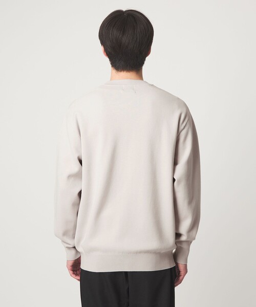 green label relaxing（グリーンレーベルリラクシング）の「コットン シルク ミラノリブ クルーネック ニット（ニット/セーター・メンズ・ライトピンク/ダークグレー/ライトグレー・S/L/M/XL）」の11枚目の写真