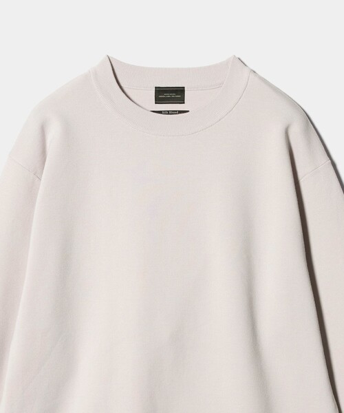 green label relaxing（グリーンレーベルリラクシング）の「コットン シルク ミラノリブ クルーネック ニット（ニット/セーター・メンズ・ライトピンク/ダークグレー/ライトグレー・S/L/M/XL）」の14枚目の写真