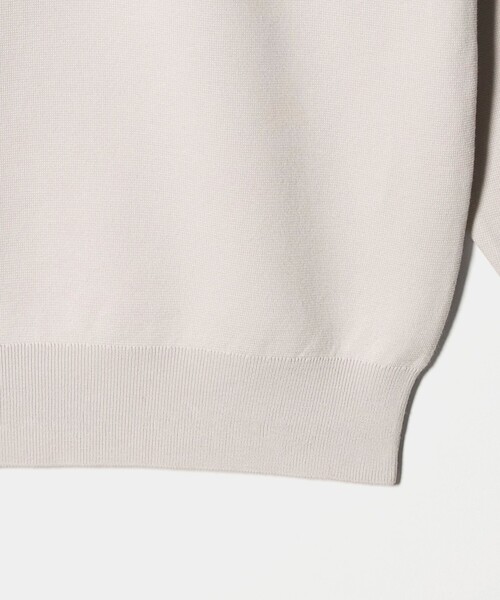 green label relaxing（グリーンレーベルリラクシング）の「コットン シルク ミラノリブ クルーネック ニット（ニット/セーター・メンズ・ライトピンク/ダークグレー/ライトグレー・S/L/M/XL）」の16枚目の写真