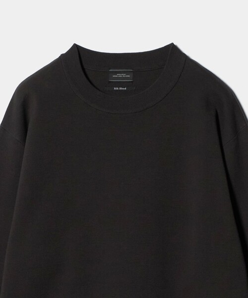 green label relaxing（グリーンレーベルリラクシング）の「コットン シルク ミラノリブ クルーネック ニット（ニット/セーター・メンズ・ライトピンク/ダークグレー/ライトグレー・S/L/M/XL）」の21枚目の写真