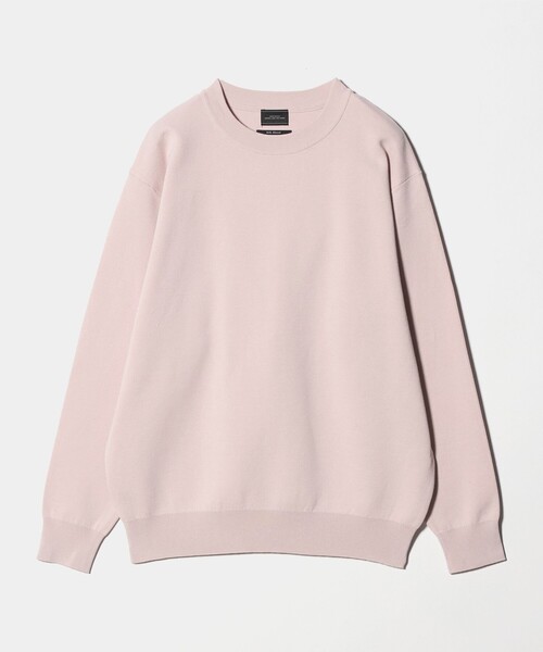 green label relaxing(グリーンレーベルリラクシング)の「コットン シルク ミラノリブ クルーネック ニット(ニット/セーター・メンズ・ライトピンク/ダークグレー/ライトグレー・S/L/M/XL)」の12枚目の写真
