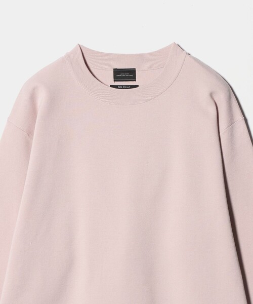 green label relaxing(グリーンレーベルリラクシング)の「コットン シルク ミラノリブ クルーネック ニット(ニット/セーター・メンズ・ライトピンク/ダークグレー/ライトグレー・S/L/M/XL)」の14枚目の写真