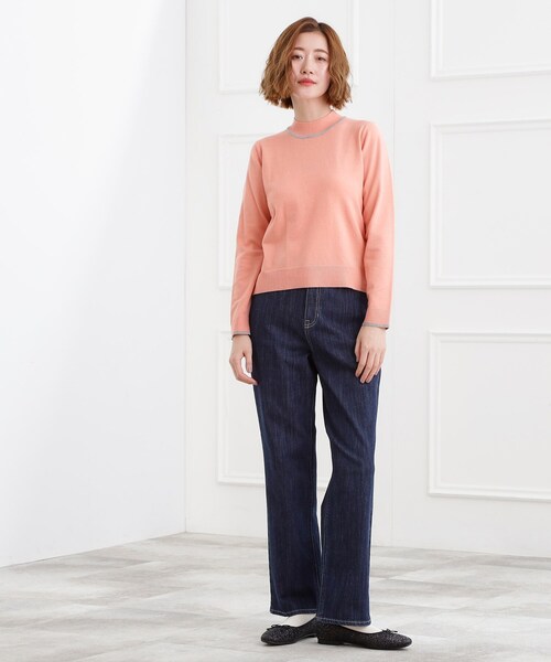 バイカラーハイネックニット（ニット/セーター）｜grove（グローブ）の