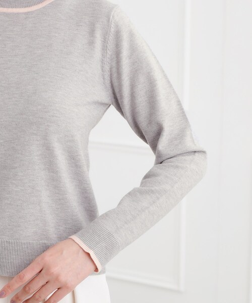 バイカラーハイネックニット（ニット/セーター）｜grove（グローブ）の