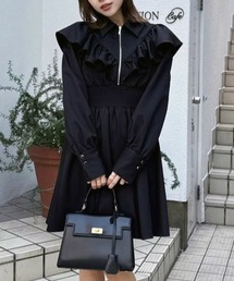 ウールMIXフードポンチョコート 秋服 冬服（ポンチョ）｜rienda